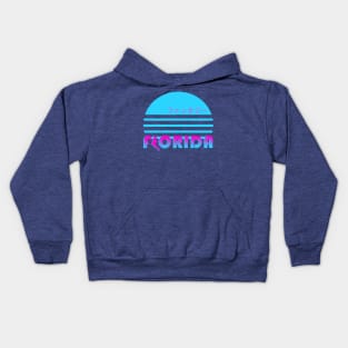 Vaporwave Florida Kanji Retro 80s 90s Kids Hoodie